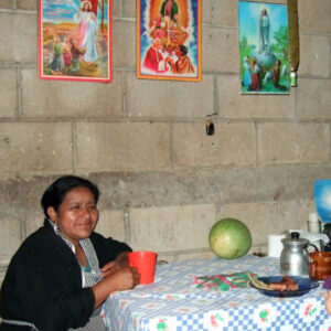 Host Mother at table